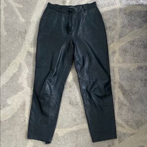 Vintage Women’s Black Leather Pants